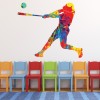 Paint Splash Baseball Strike Wall Sticker