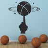 Basketball Spin Sports Wall Sticker
