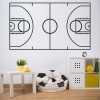 Basketball Court Sports Wall Sticker