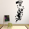 Basketball Player With Stars Sports Wall Sticker
