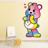 Care Bears Unlock The Magic Togetherness Bear & Love Hearts Wall Sticker