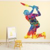 Paint splash Cricket Batsman Sports Kids Wall Sticker