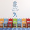 Keep Calm Play Cricket Wall Sticker