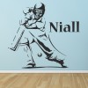 Personalised Name Cricket Batsman Wall Sticker