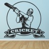 Cricket Logo Sports Wall Sticker
