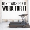 Work For It Exercise Fitness Gym Wall Sticker