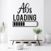 Abs Loading Bodybuilding Fitness Gym Wall Sticker