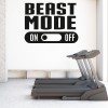Beast Mode On Off Fitness Gym Wall Sticker