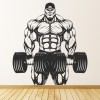 Weight Lifting Fitness Gym Wall Sticker