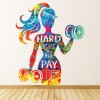 Hard Work Will Pay Off 1 Fitness Gym Wall Sticker
