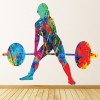 Weight Lifting 2 Fitness Gym Wall Sticker