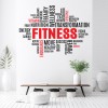 Fitness Text Gym Wall Sticker