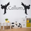 Personalised Name Martial Arts Wall Sticker