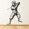 Ninja Sword Fighter Martial Arts Wall Sticker