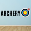 Archery Text & Target Wall Sticker