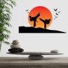 Karate Sun Martial Arts Wall Sticker