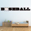 Baseball Logo Text Sports Wall Sticker