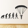 Evolution Parachuting Skydiving Wall Sticker