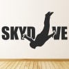 Skydiver Skydiving Extreme Sports Wall Sticker