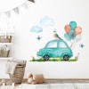 Car & Balloons Nursery Wall Sticker