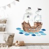 Pirate Ship Watercolour Design Kids Wall Sticker