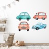 Cars Watercolour Childrens Design Wall Sticker Set