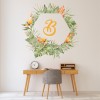 Personalised Initial Tropical Floral Frame Wall Sticker