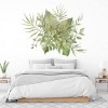 Green Leaves Tropical Floral Decor Wall Sticker