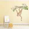 Monkey On Tree Branch Tropical Jungle Wall Sticker