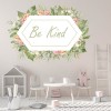 Be Kind Tropical Floral Frame Wall Sticker