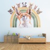 Fox & Rainbow Woodland Animals Wall Sticker