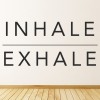 Inhale Exhale Yoga Wall Sticker