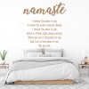 Namaste Quote Yoga Studio Decor Wall Sticker