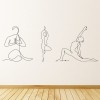 Meditation, Yoga Pose Yoga Studio Decor Wall Sticker