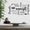 Namaste Words Yoga Studio Decor Wall Sticker