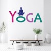 YOGA Logo Yoga Studio Decor Wall Sticker