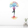 Colourful Yoga Tree Yoga Studio Decor Wall Sticker
