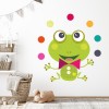 Juggling Frog Wall Sticker by Les Petits Buttons