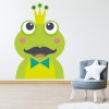 Frog Mustache Wall Sticker by Les Petits Buttons