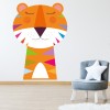 Tiger Colouful Stripes Wall Sticker by Les Petits Buttons