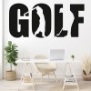 Golf Logo Text Wall Sticker