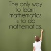To Learn Mathematics Maths Classroom Wall Sticker