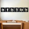 Investigate Periodic Table Science Classroom Wall Sticker