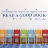 Read A Good Book English Classroom JK Rowling Quote Wall Sticker