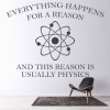The Reason Is Usually Physics Science Classroom Quote Wall Sticker
