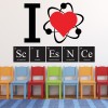 I Love Science Science Classroom Wall Sticker