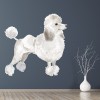 White Poodle Dog Kennels Grooming Wall Sticker