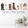 Personalised Text Dog Kennels Grooming Wall Sticker