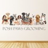 Personalised Name Dog Kennels Grooming Wall Sticker