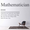 Mathematician Definition Maths Classroom School Wall Sticker